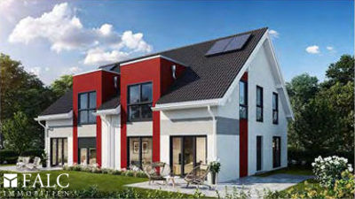 Carres Fertighaus Referenzprojekt – Doppelhaushälften in Aindling